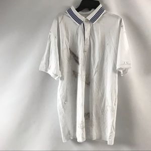 Orvis Mens Covered Placket Polo Shirt Size M